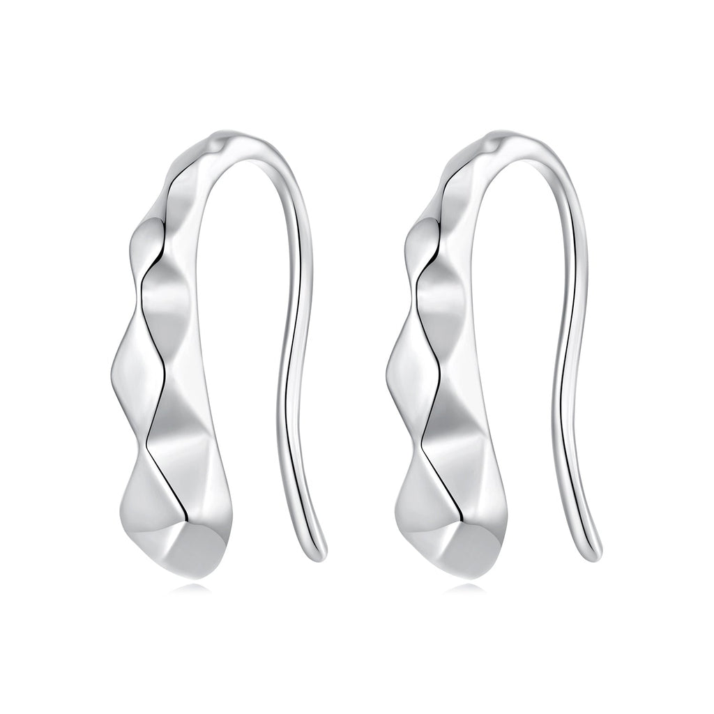 925 Sterling Silver White Gold Plated Earrings