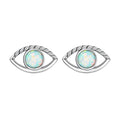 925 Sterling Silver Translucent Opal Earrings for Women