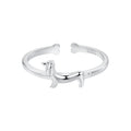 925 Sterling Silver Oxidized Silver 1.6mm Ring for Women