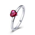 925 Sterling Silver Plated Platinum CZ Ring Size 6 for Women