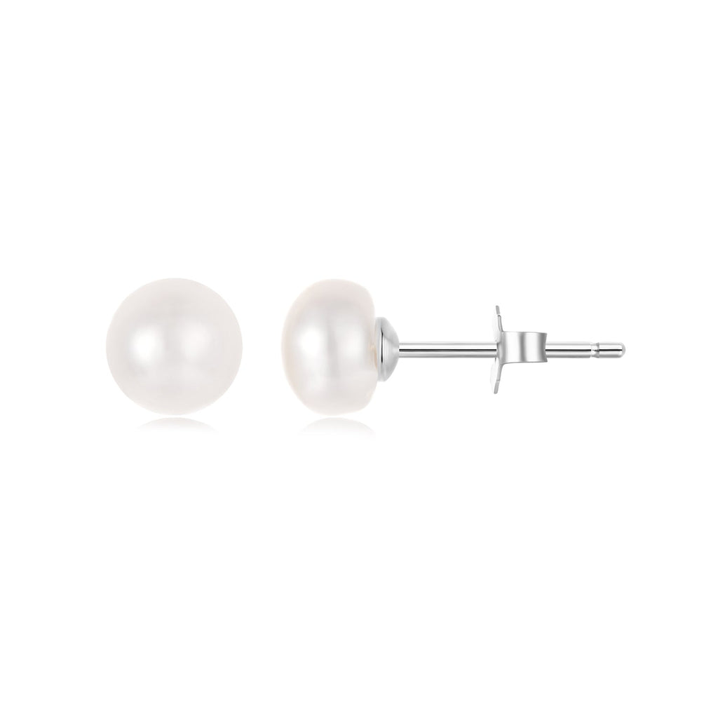 925 Sterling Silver Freshwater Pearl Earrings for Women