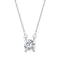 925 Sterling Silver 0.65 Carat Moissanite Necklace for Women