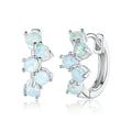 925 Sterling Silver Earrings with Translucent Opal