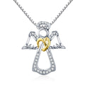 925 Sterling Silver Necklace with Pendant 1.7x2.1CM for Women