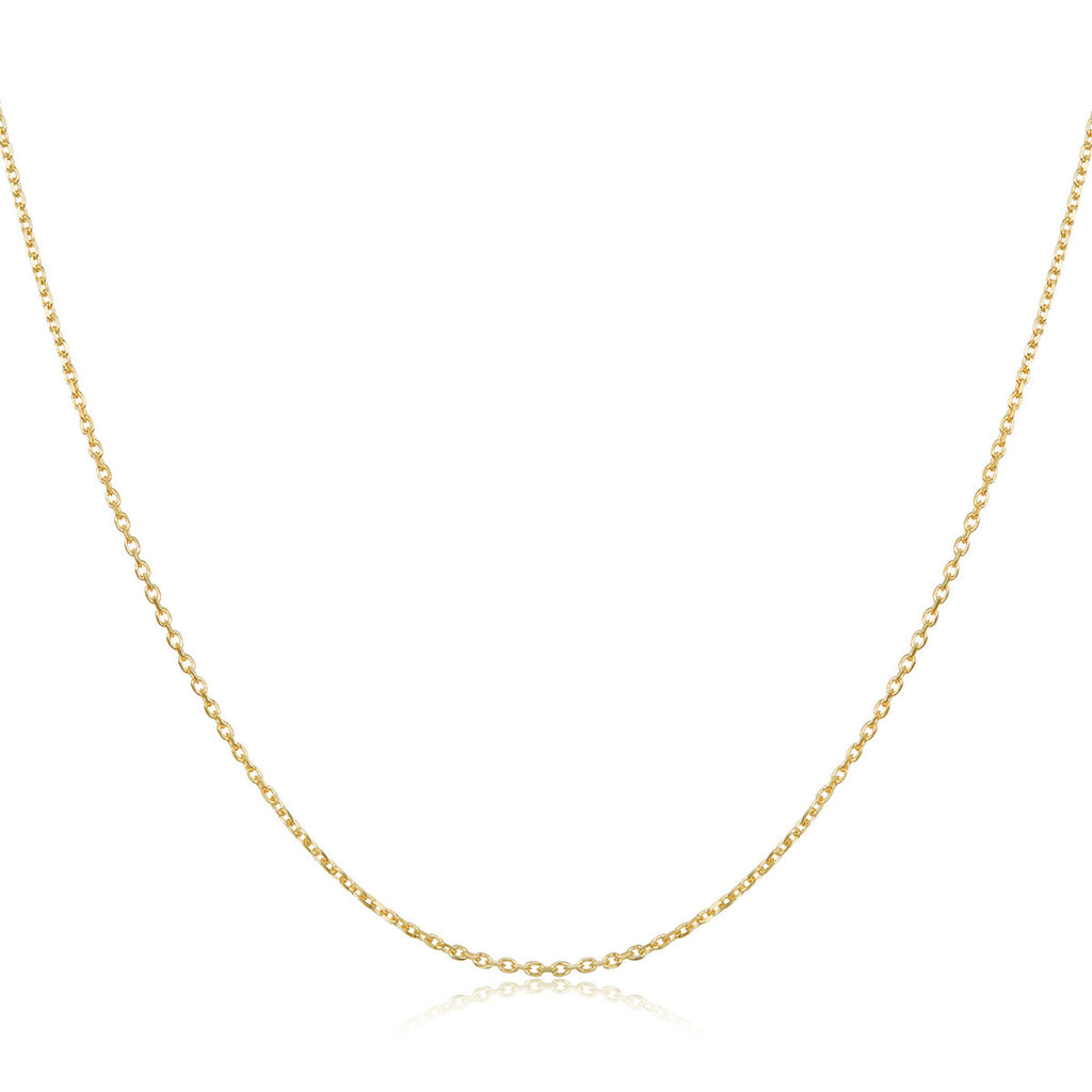 925 Sterling Silver Gold Plated 40cm Necklace for Women