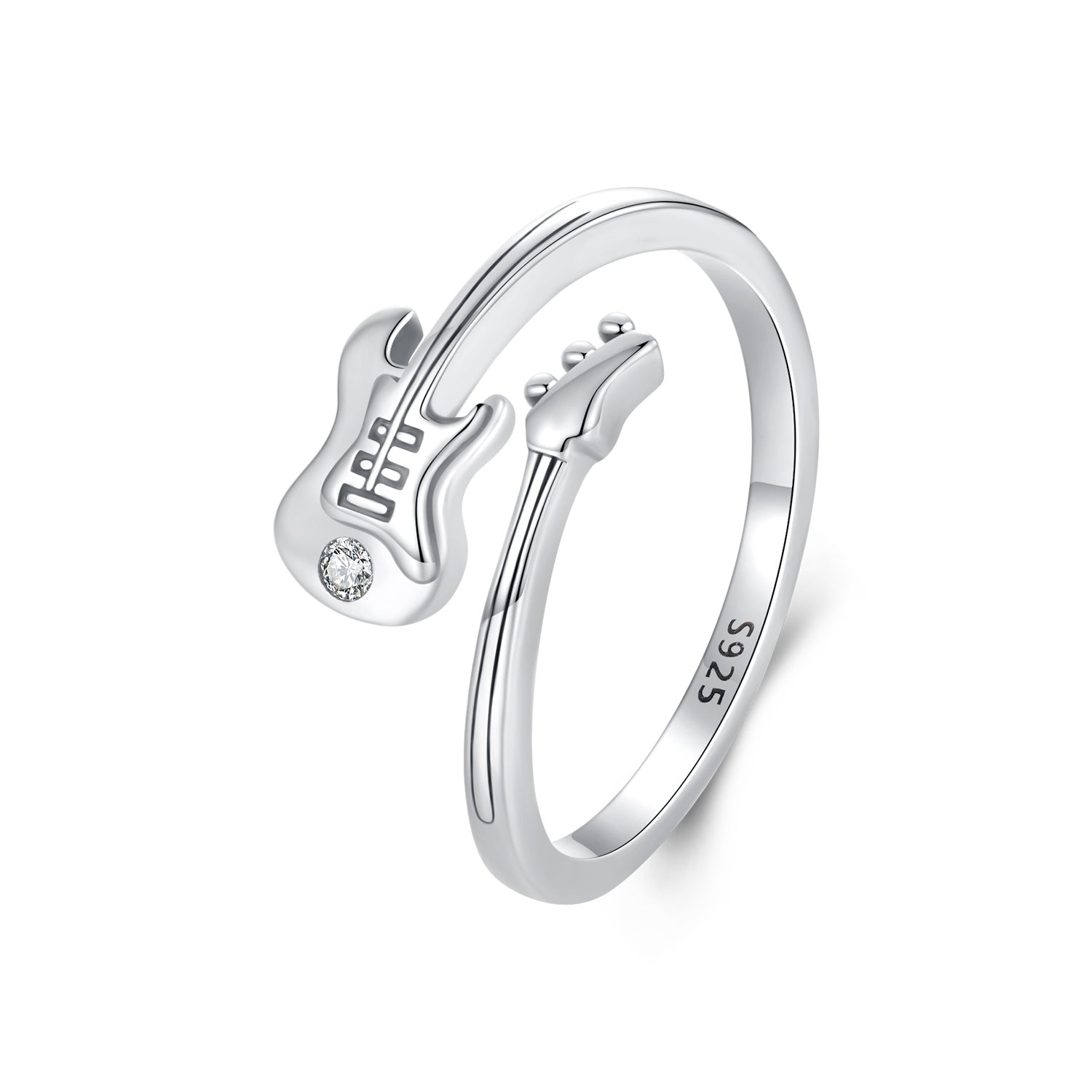 925 Sterling Silver 1.8mm Ring with Pavé Setting CZ for Women