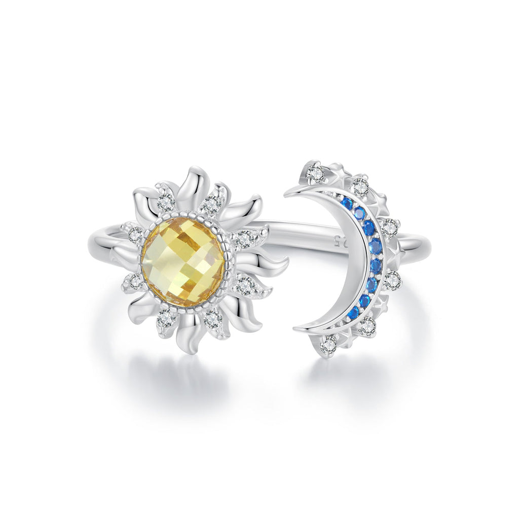 925 Sterling Silver Pavé CZ White Gold Plated Ring for Women