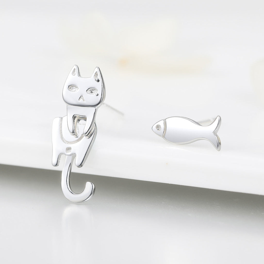 925 Sterling Silver Earrings with Platinum Plating for Women