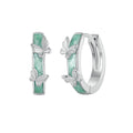 925 Sterling Silver Earrings with Enamel Process and Platinum Plating for Women