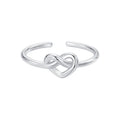 925 Sterling Silver & Plated White Gold 1.6mm Ring for Women