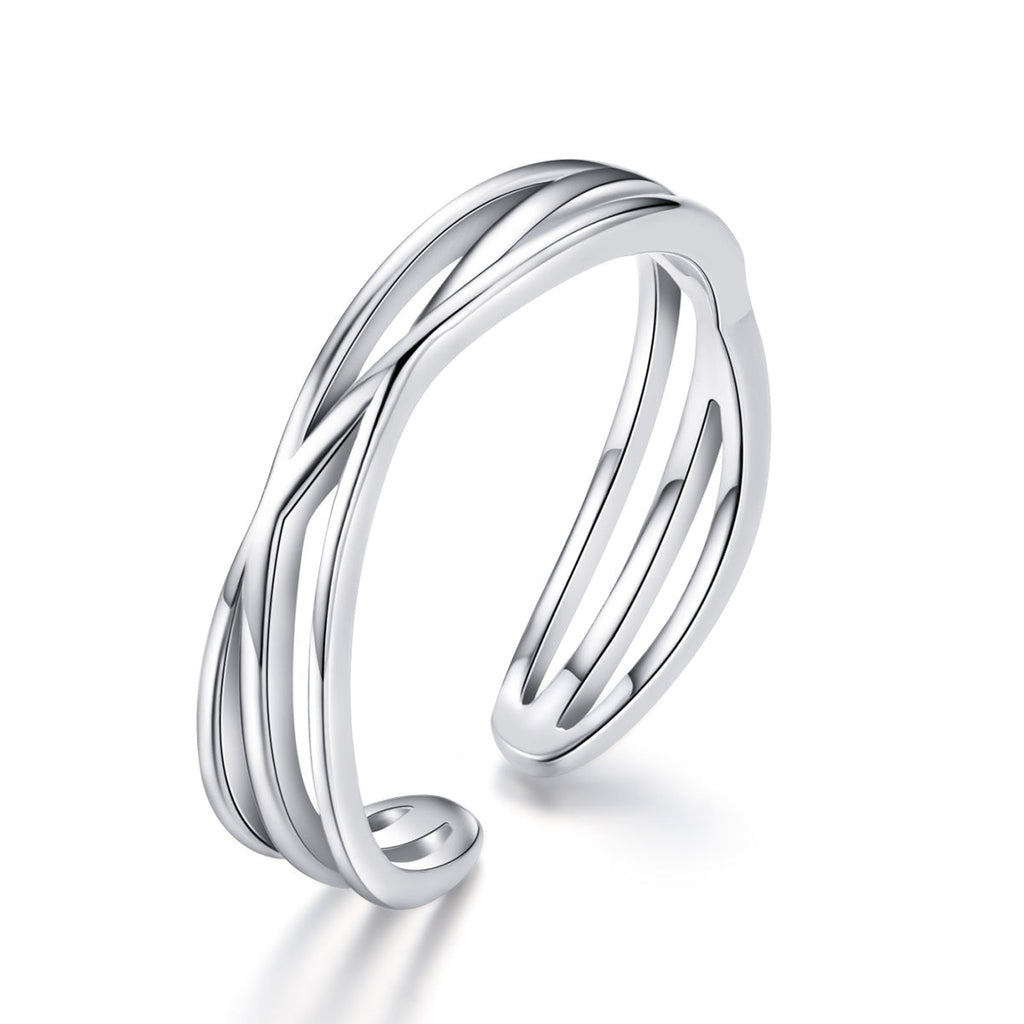 S925 Sterling Silver Ring 0.4cm Width