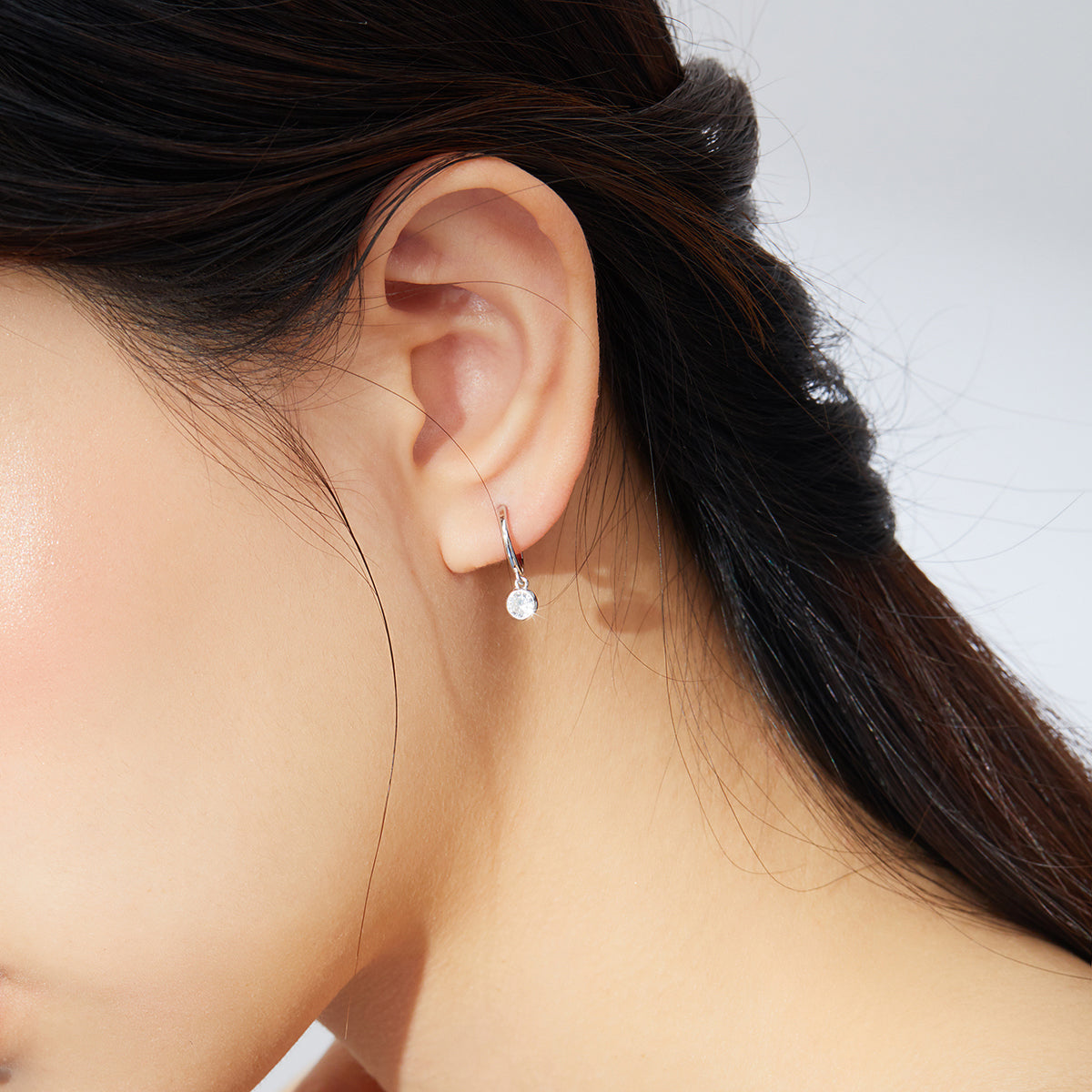 925 Sterling Silver Gold Plated Pavé Setting CZ Earrings for Women
