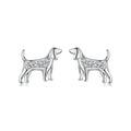 925 Sterling Silver Pavé Set CZ White Gold Plated Earrings for Women