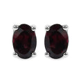 1.00 Carat Genuine Rhodolite .925 Sterling Silver Earrings