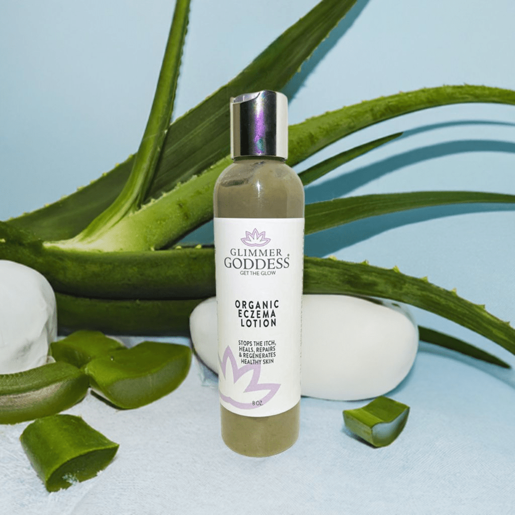 Glimmer Goddess Organic Eczema Lotion - Stop the Itch, Heal The Skin