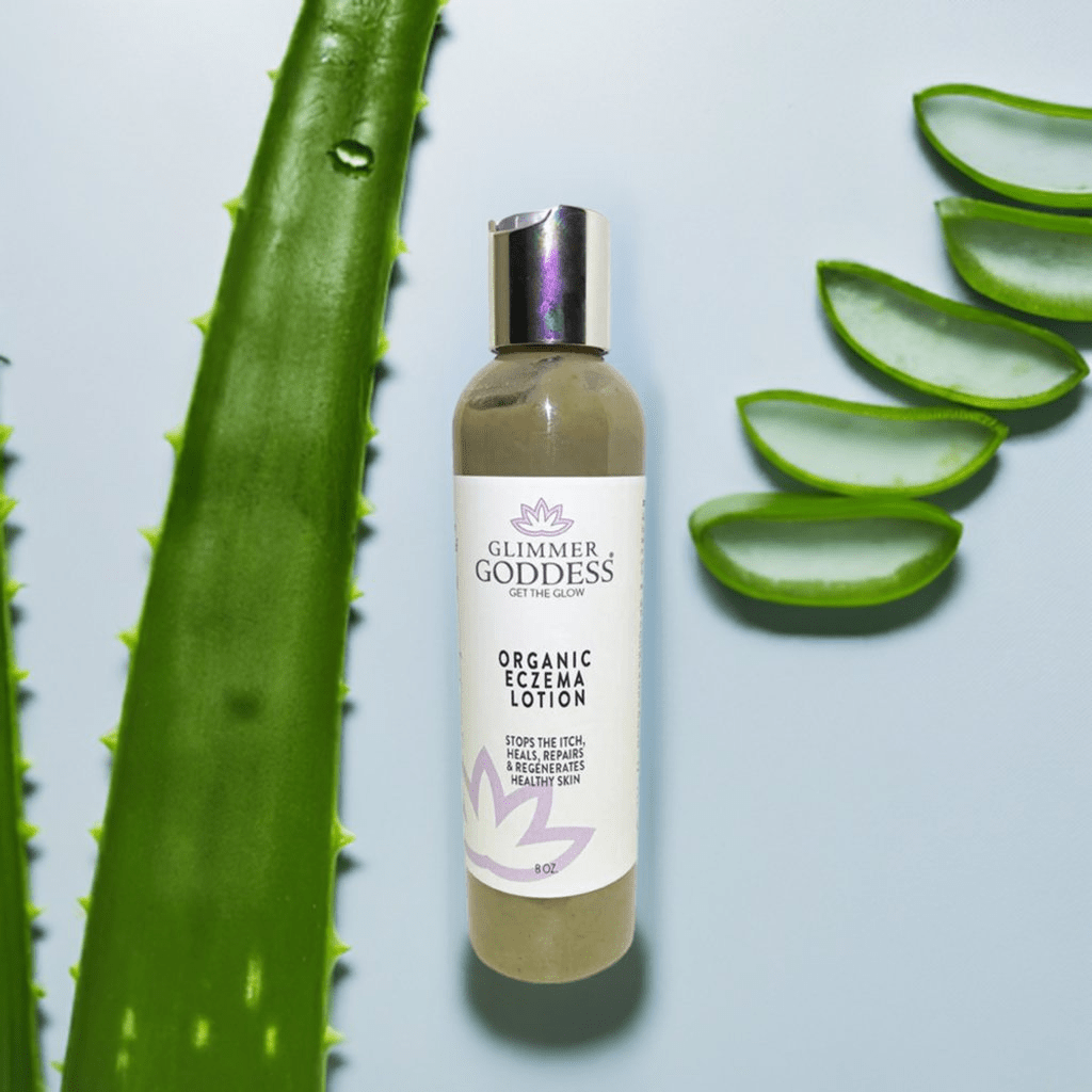 Glimmer Goddess Organic Eczema Lotion - Stop the Itch, Heal The Skin