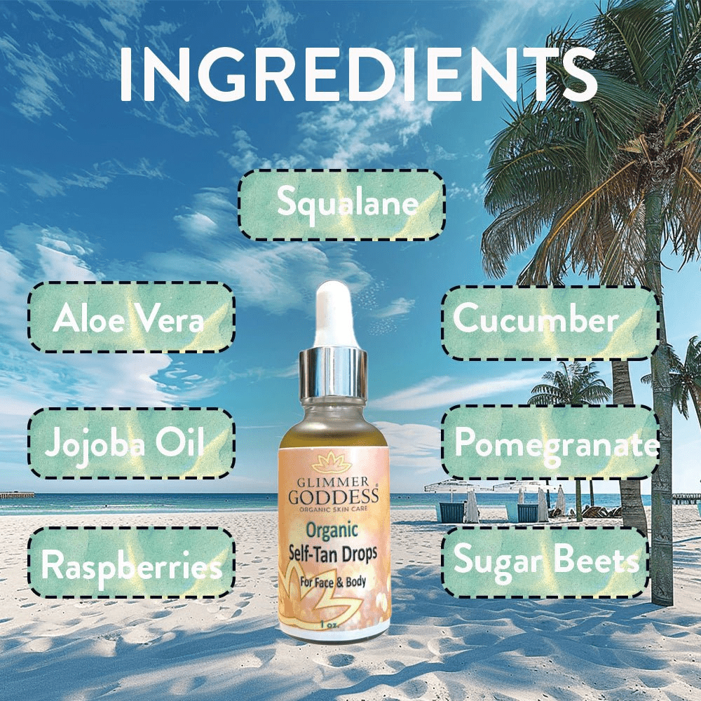 Glimmer Goddess Organic Self Tanning Drops