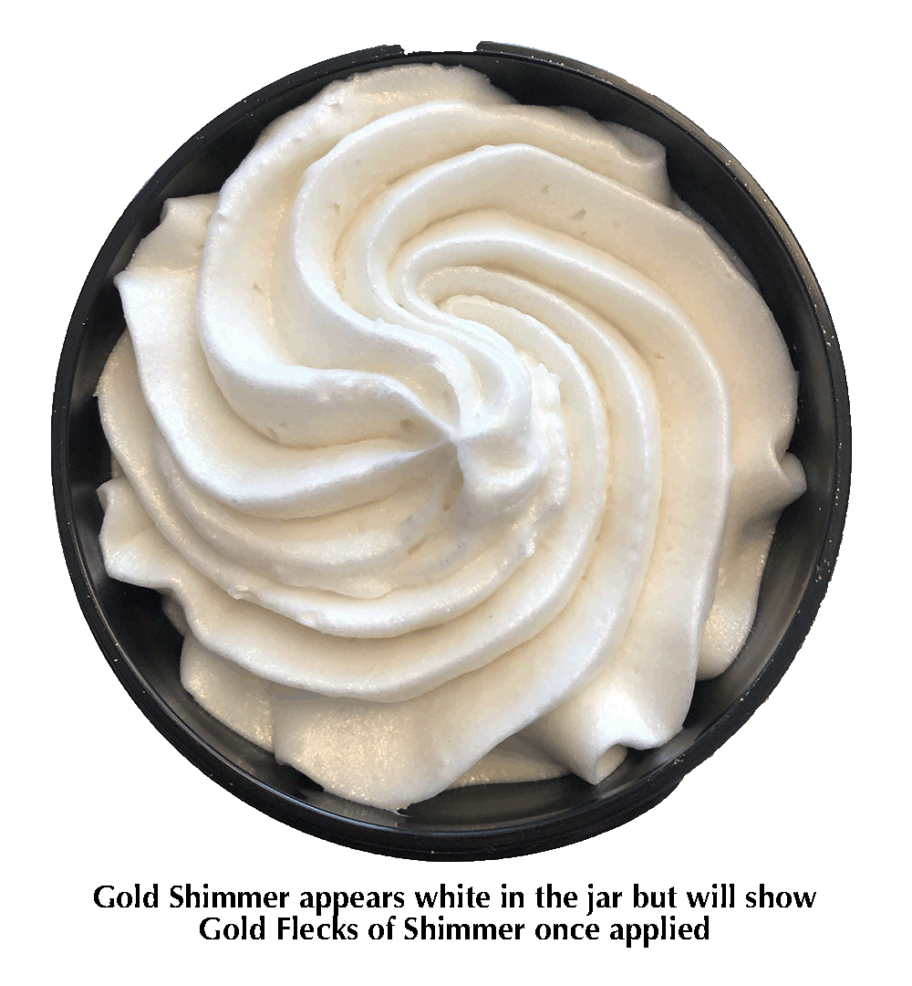 Glimmer Goddess Organic Shimmering Whipped Body Butter – Travel-Friendly Radiance