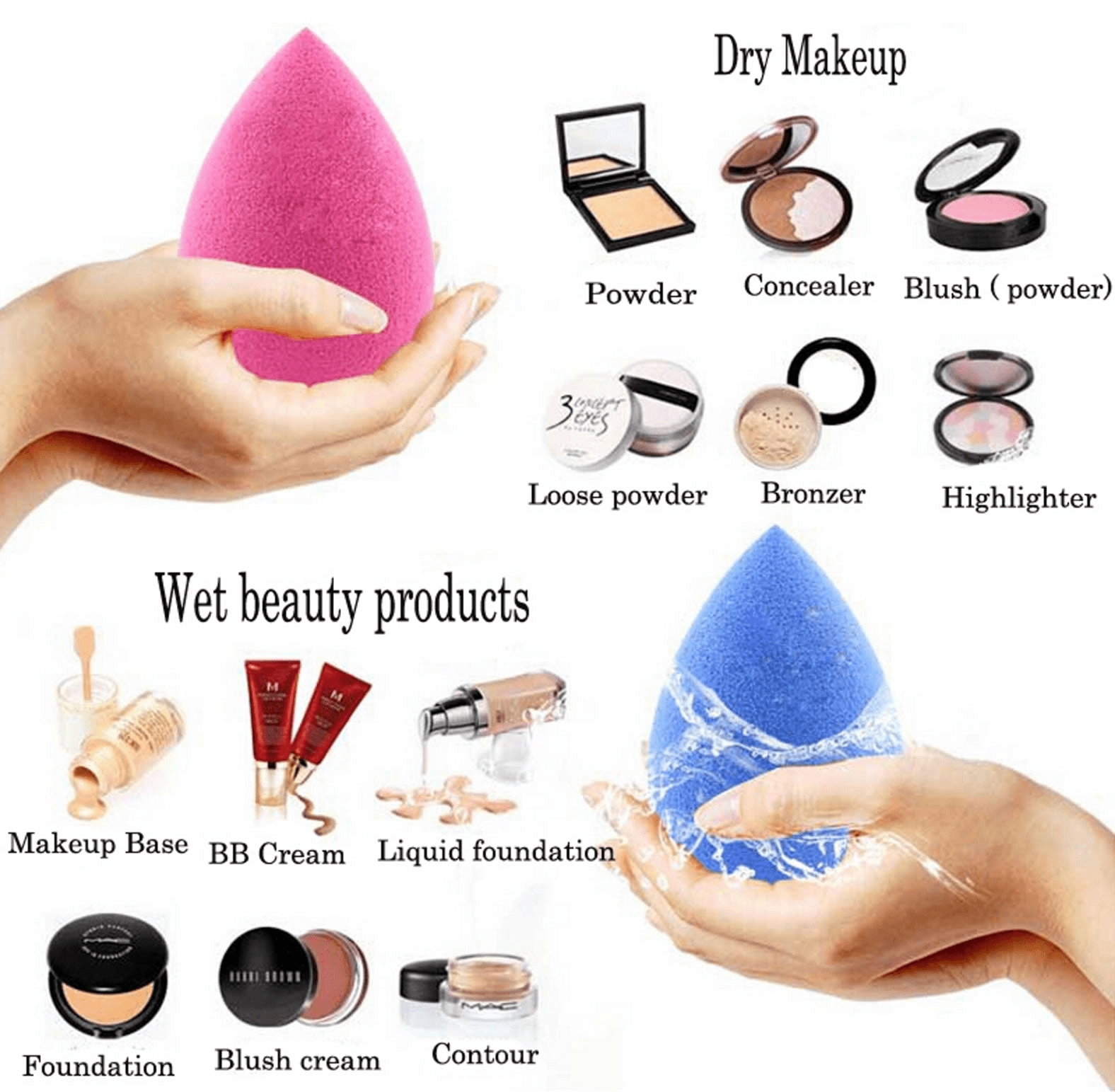 Good Living In Style 6-Piece Makeup Sponge Set - Flawless & Streak-Free