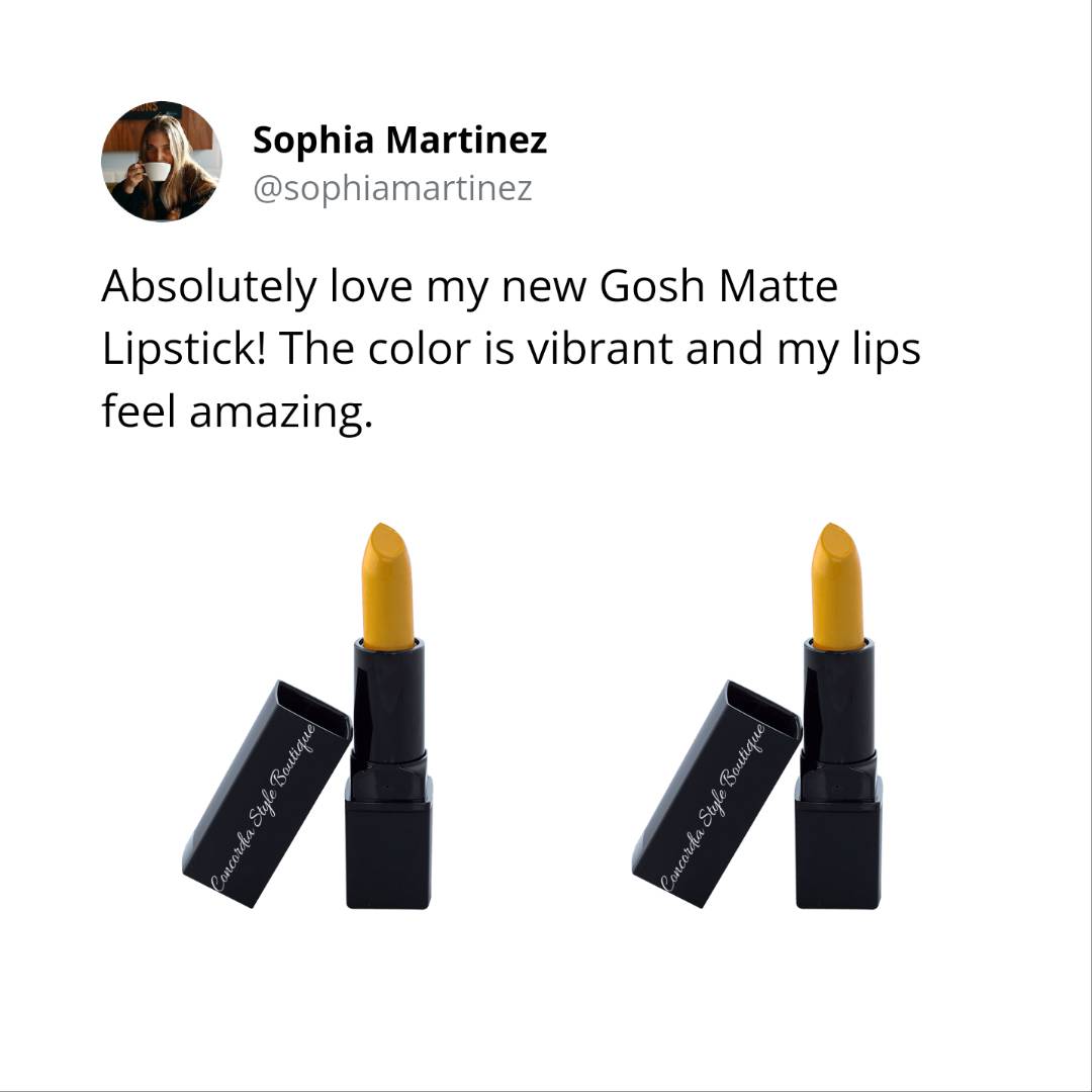 Gosh Matte Lipstick – Bold Color with Clean Comfort (Shade 8236)
