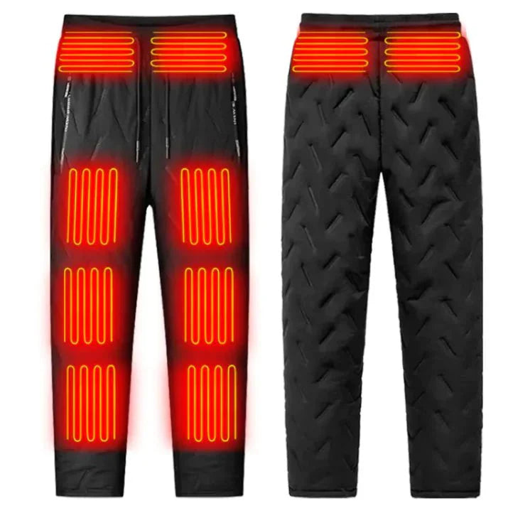 Heated Pants with Adjustable Warmth, Fleece-Lined, Rechargeable