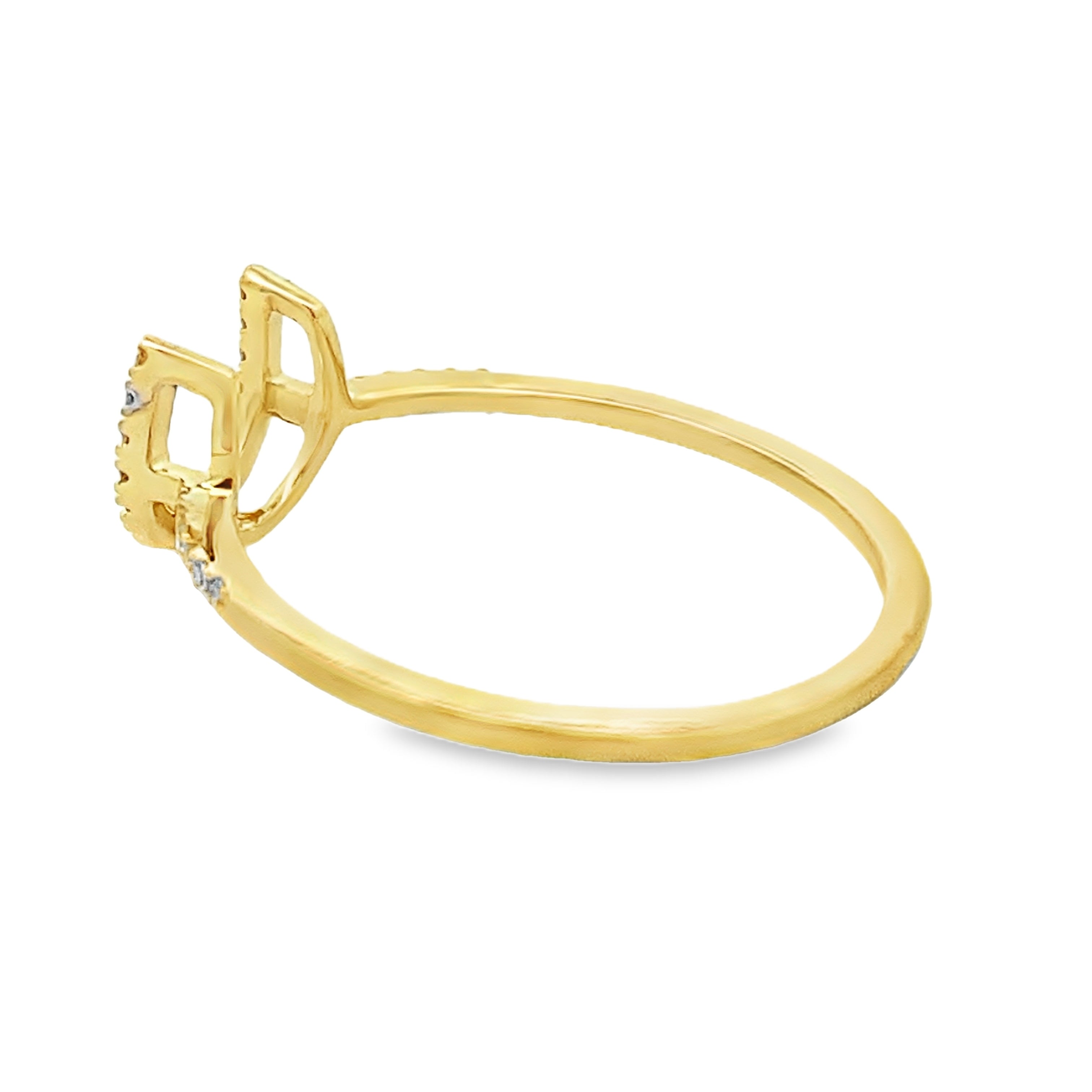 Genuine .10ct Diamond Ring 14KT Yellow Gold