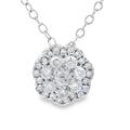 Natural .25ct Diamond Fashion Pendants 10KT White Gold