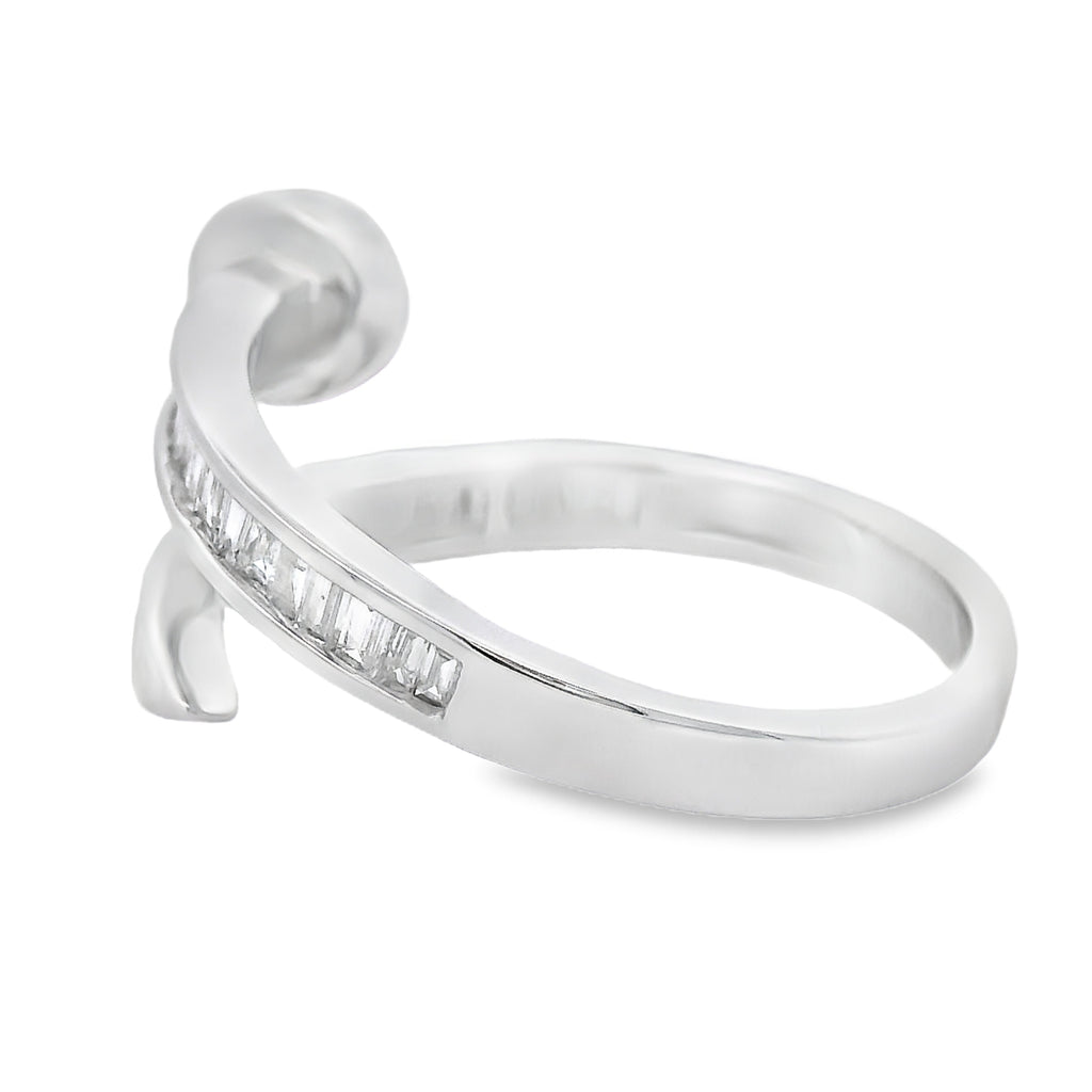 Natural .35ct Diamond Ring 14KT White Gold