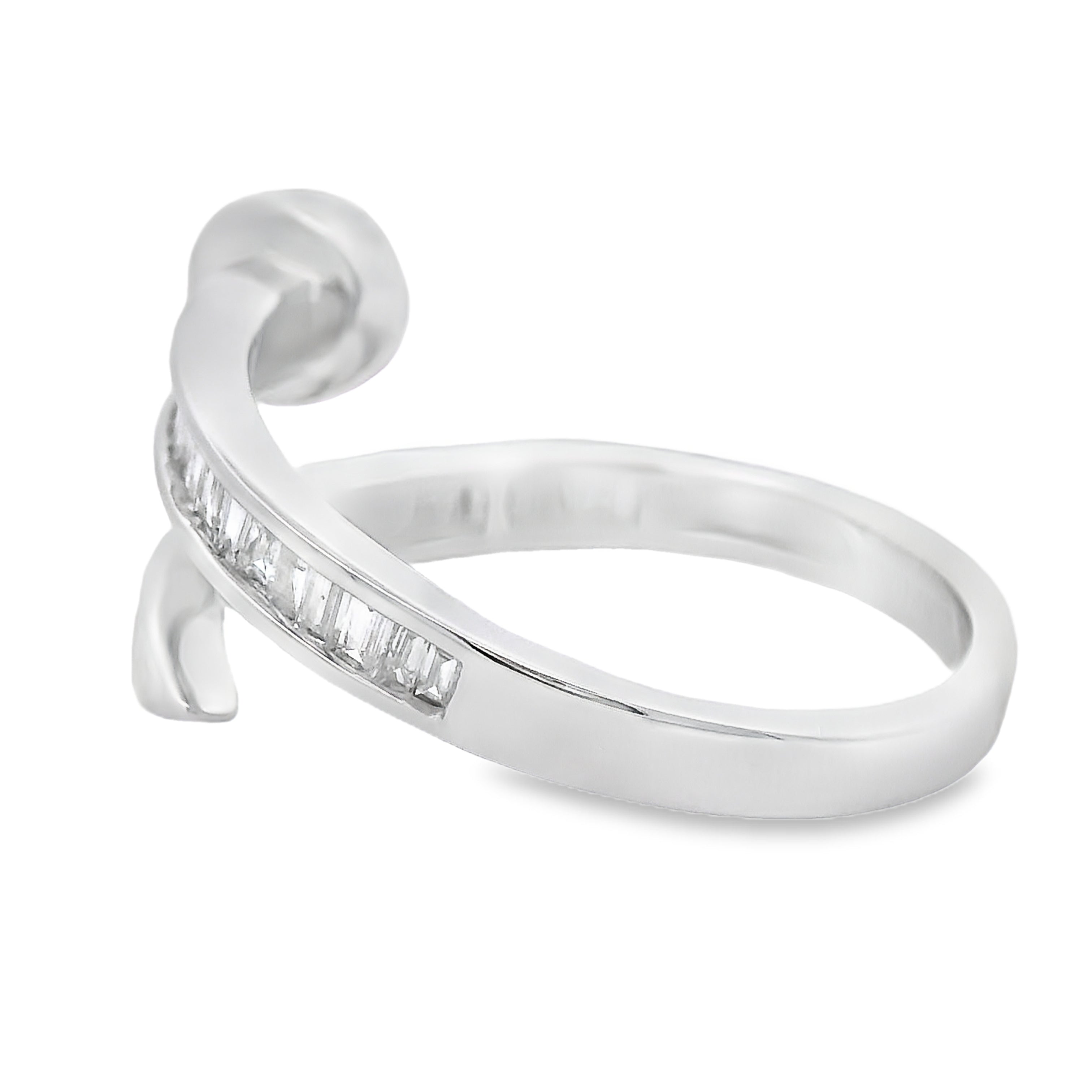 Natural .35ct Diamond Ring 14KT White Gold
