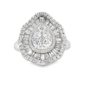 Genuine Cubic Zirconium Ring Sterling Silver