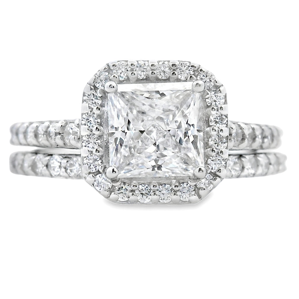Genuine Cubic Zirconia CZ SS Bridal Sterling Silver