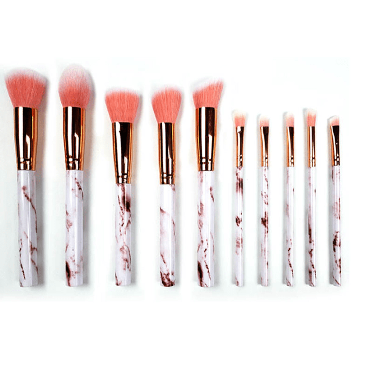 La Canica 10-in-1 Makeup Brush Set with Travel-Friendly Container