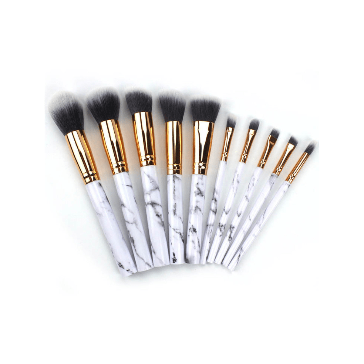 La Canica 10-in-1 Makeup Brush Set with Travel-Friendly Container