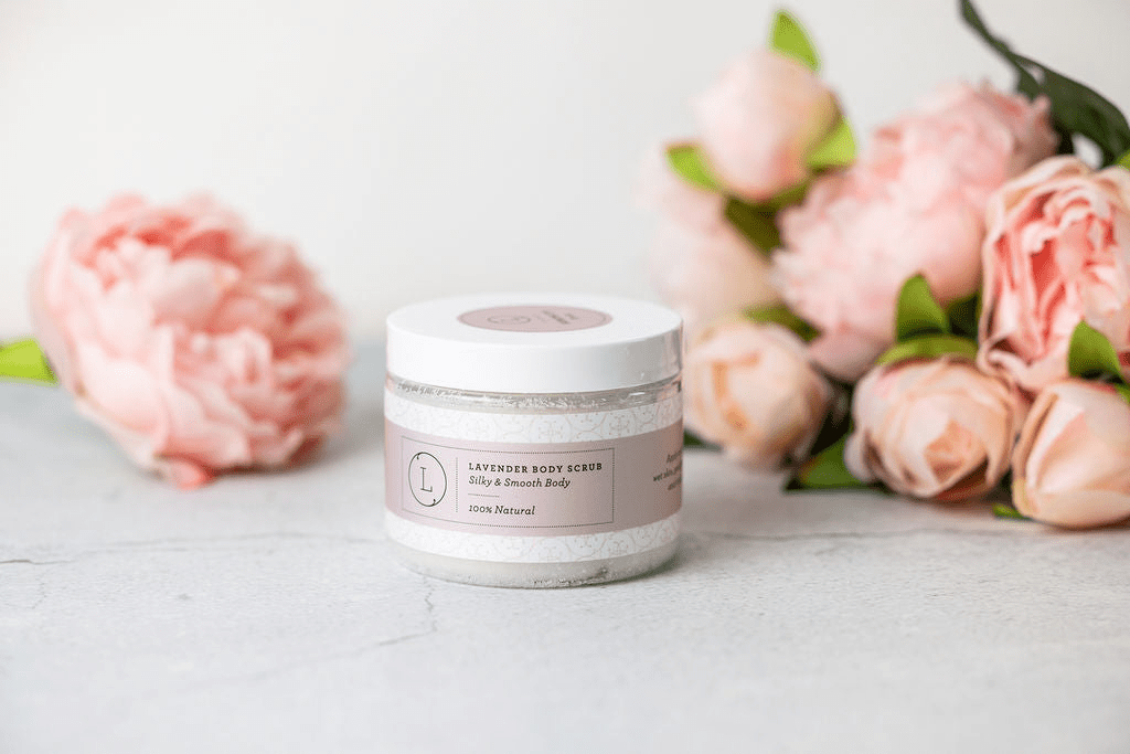 Lizlush Natural Body Scrub – Lavender Body Salt Scrub