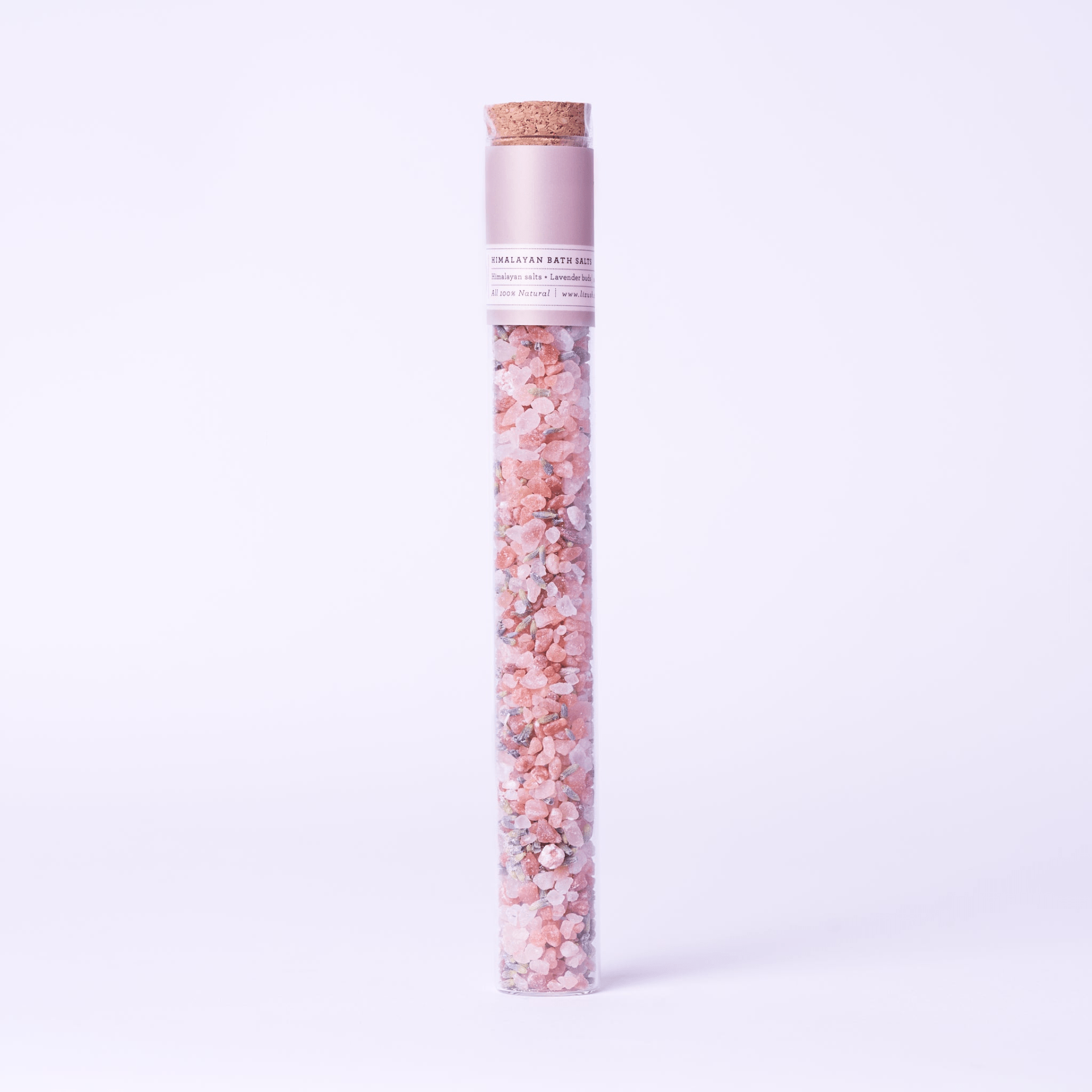 Luxurious Bath Salts Gift Set in 8 Reusable Glass Tubes