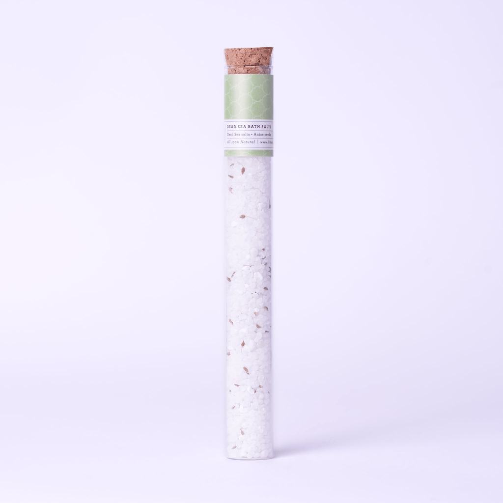 Luxurious Bath Salts Gift Set in 8 Reusable Glass Tubes