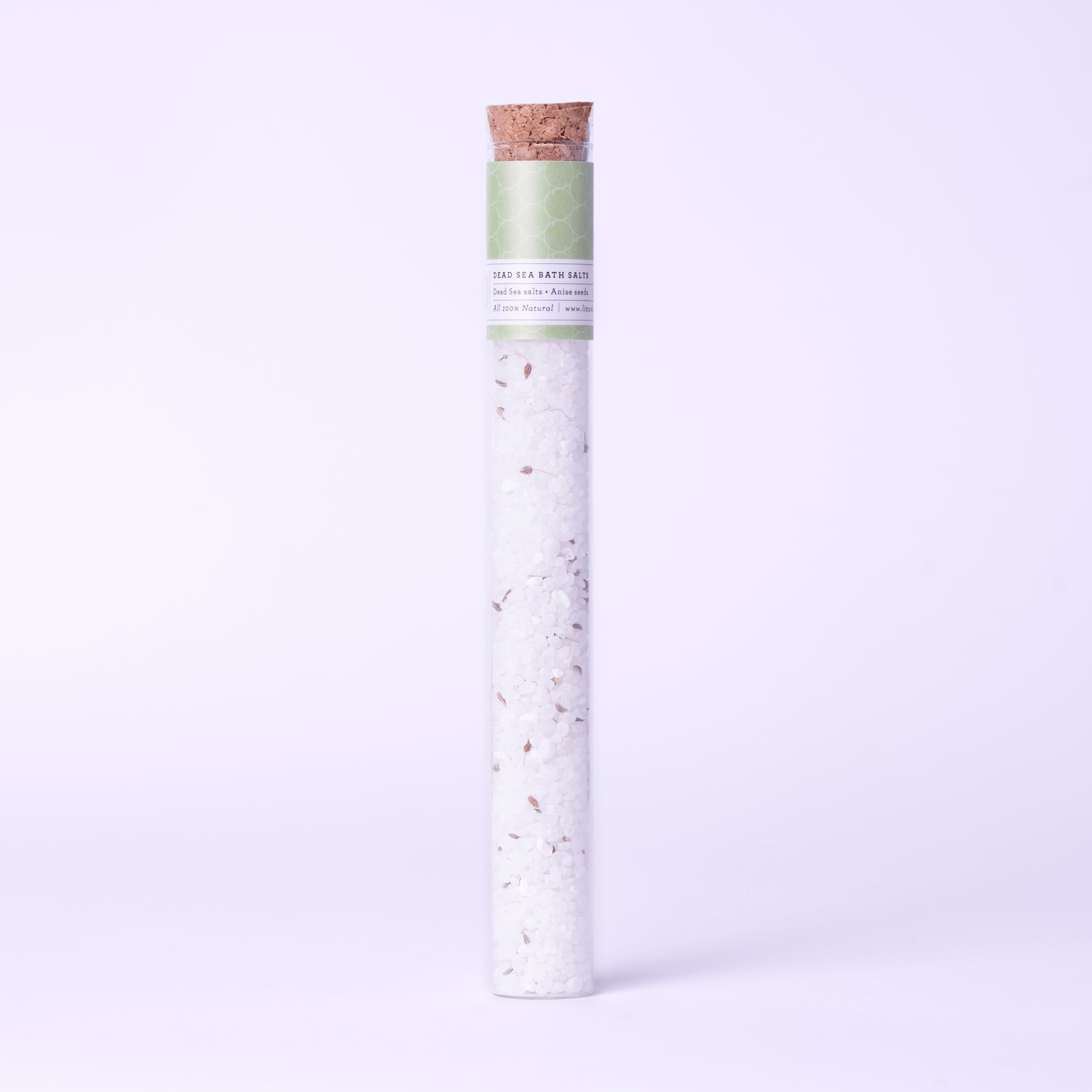 Luxurious Bath Salts Gift Set in 8 Reusable Glass Tubes