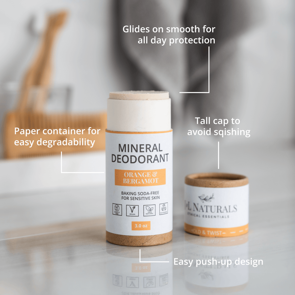 Mineral Deodorant Bundle (4-Pack) – Baking Soda-Free for Sensitive Skin