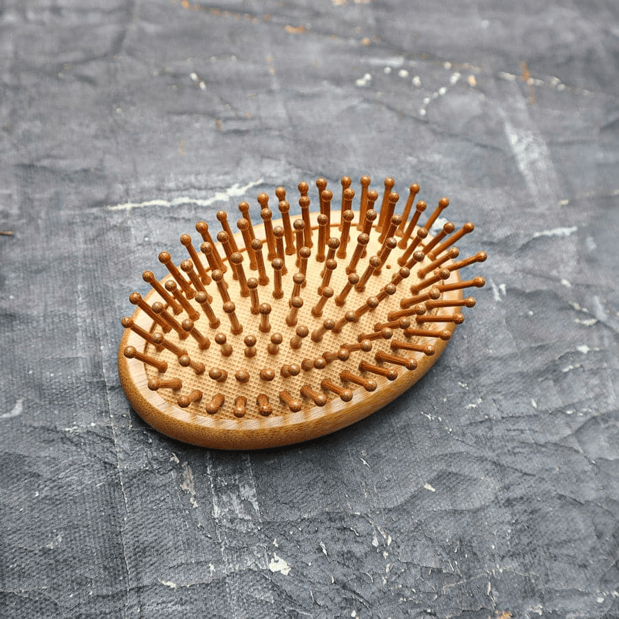 On-The-Go Bamboo Hair Brush Set – Sustainable & Travel-Friendly Grooming