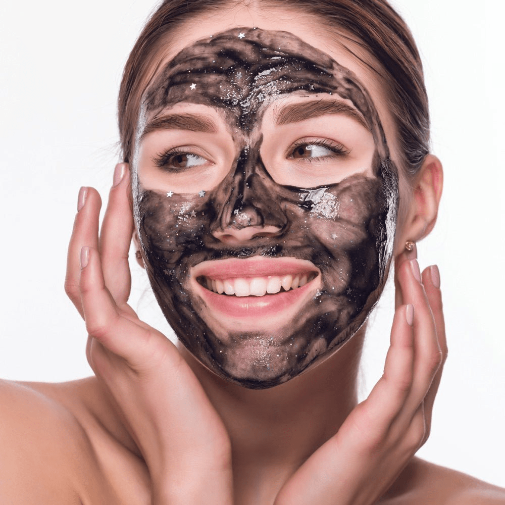 Organic Charcoal Face Mask by Glimmer Goddess for Clear, Balanced Skin