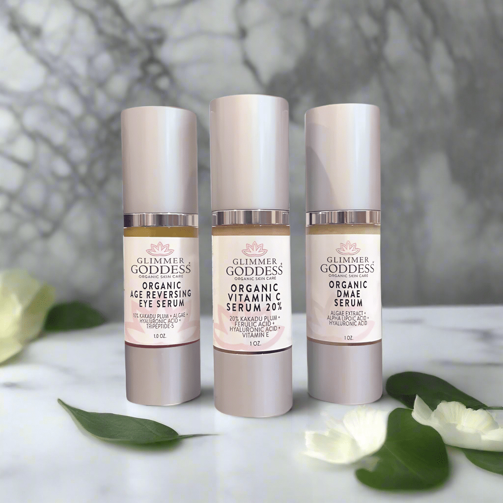 Organic Anti-Aging Trio Vitamin C + DMAE + Age Reversing Eye Serum