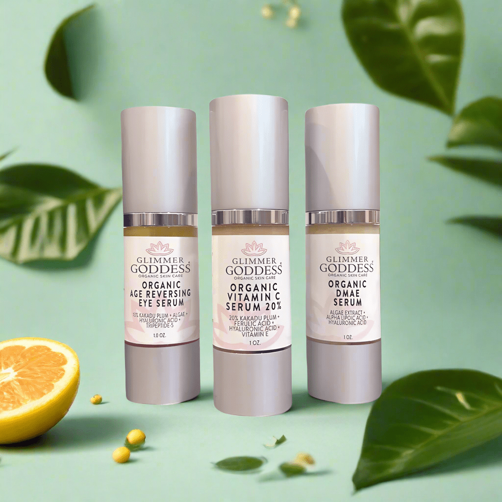 Organic Anti-Aging Trio Vitamin C + DMAE + Age Reversing Eye Serum