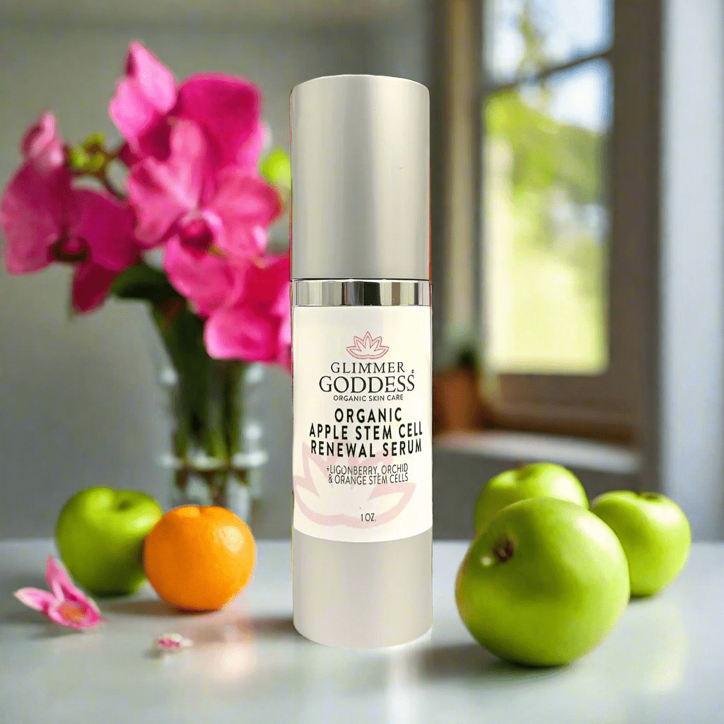 Organic Apple Stem Cell Serum with Lingonberry, Orchid and Orange by Glimmer Goddess