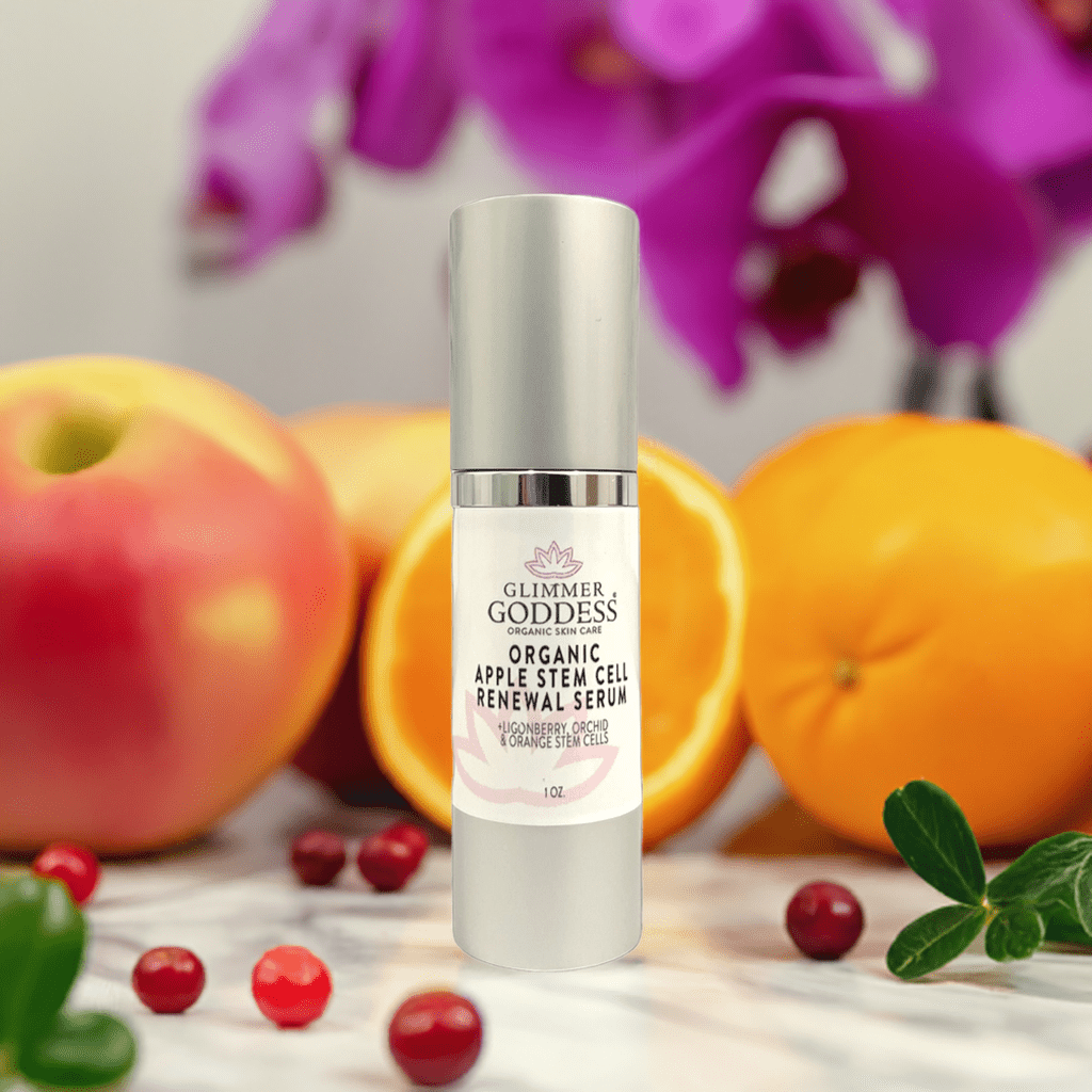 Organic Apple Stem Cell Serum with Lingonberry, Orchid and Orange by Glimmer Goddess