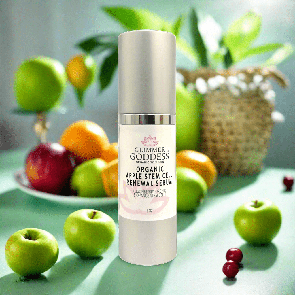 Organic Apple Stem Cell Serum with Lingonberry, Orchid and Orange by Glimmer Goddess