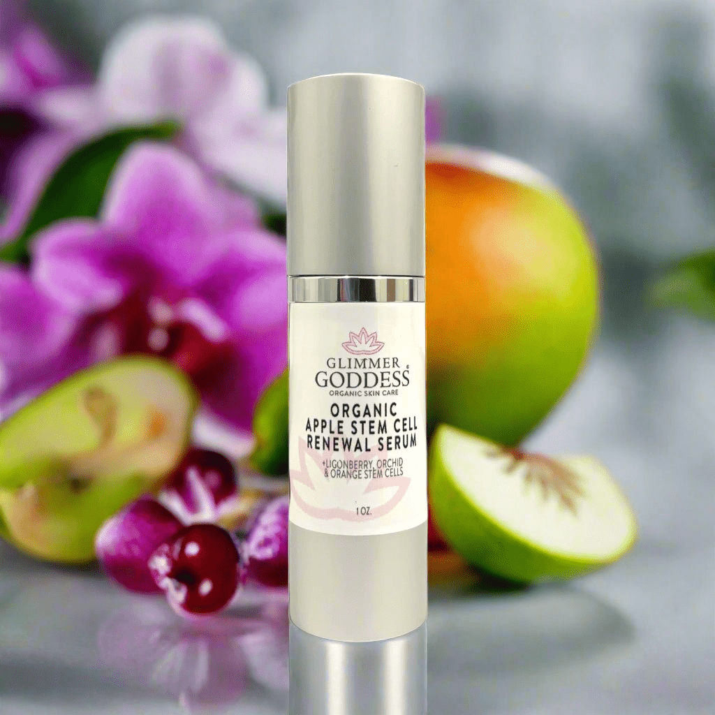 Organic Apple Stem Cell Serum with Lingonberry, Orchid and Orange by Glimmer Goddess