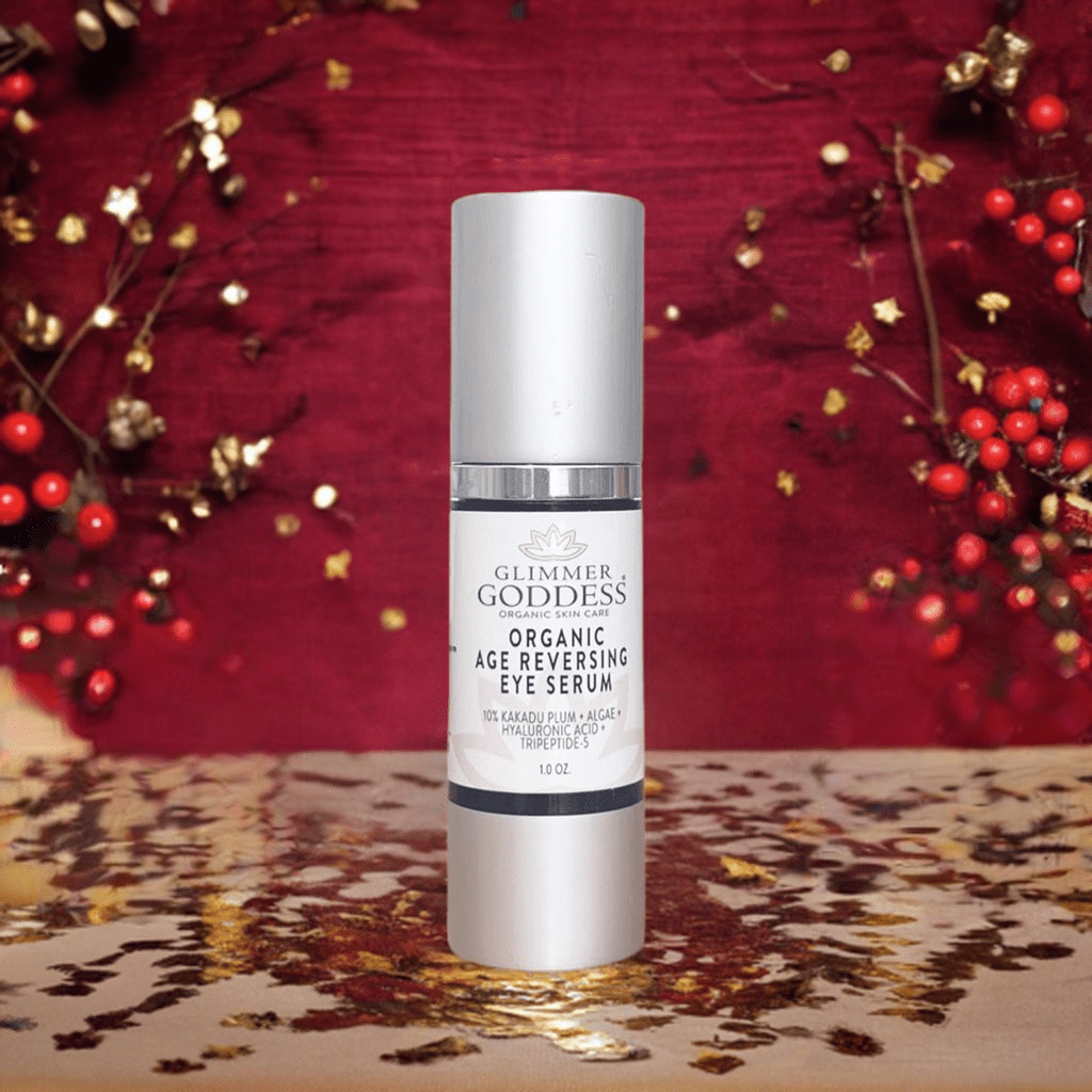 Organic Eye Serum with Vitamin C & Blue Algae by Glimmer Goddess