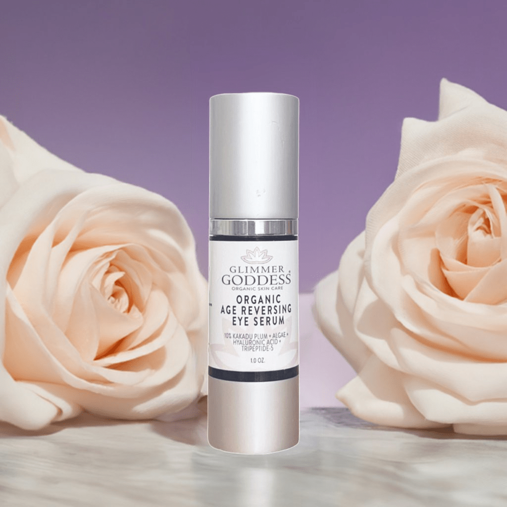 Organic Eye Serum with Vitamin C & Blue Algae by Glimmer Goddess