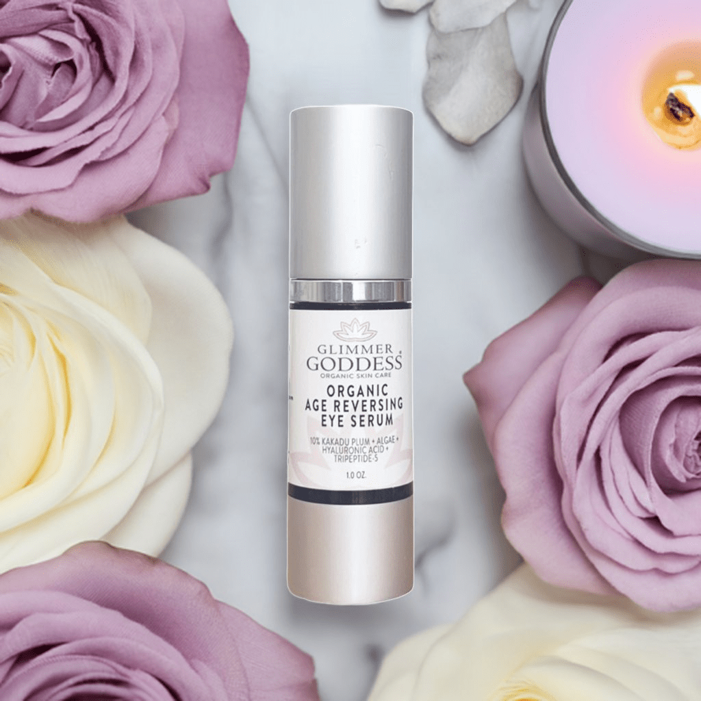 Organic Eye Serum with Vitamin C & Blue Algae by Glimmer Goddess
