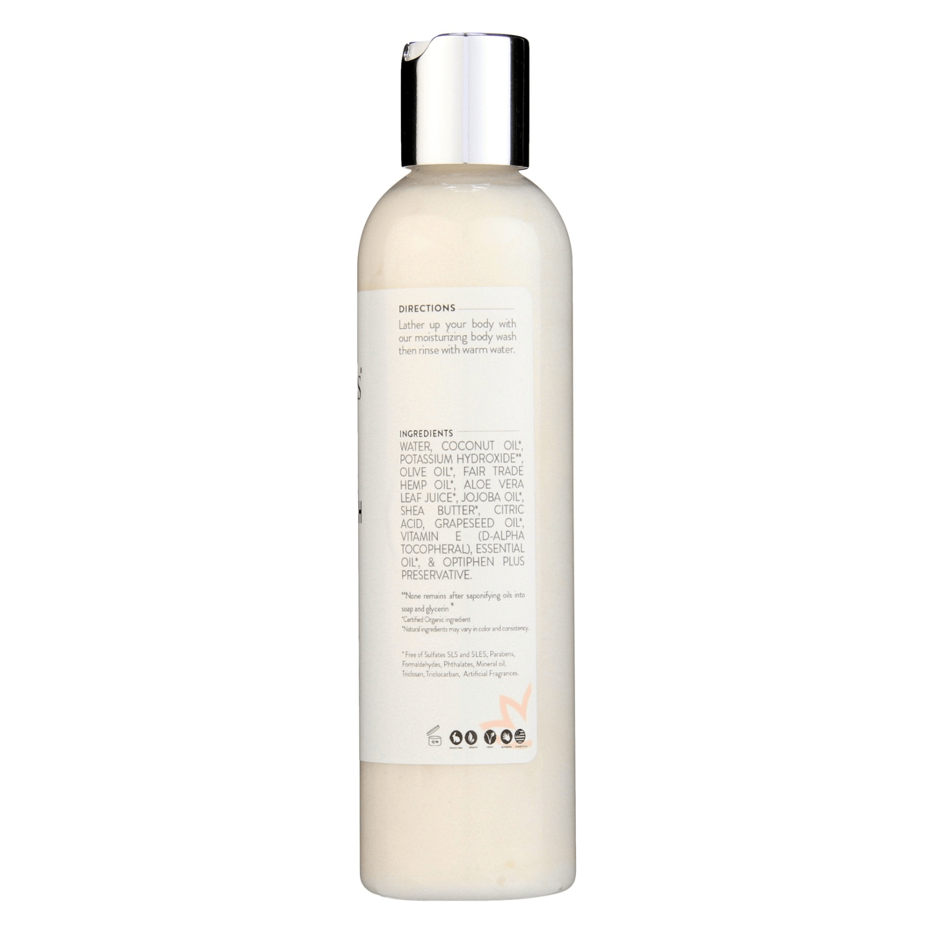 Organic Moisturizing Body Wash with Shea Butter & Coconut Oil by Glimmer Goddess